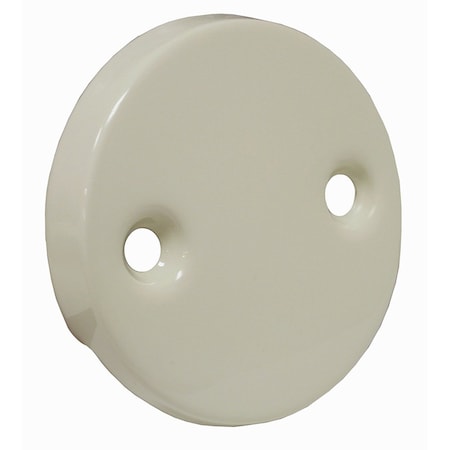 Jones Stephens Biscuit Two-Hole Overflow Plate P3565BI